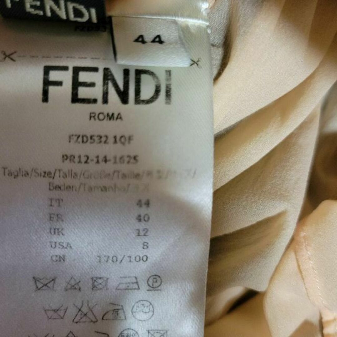 FENDI - FENDI お洒落デサント ドレス ワンピース 透け シャギー