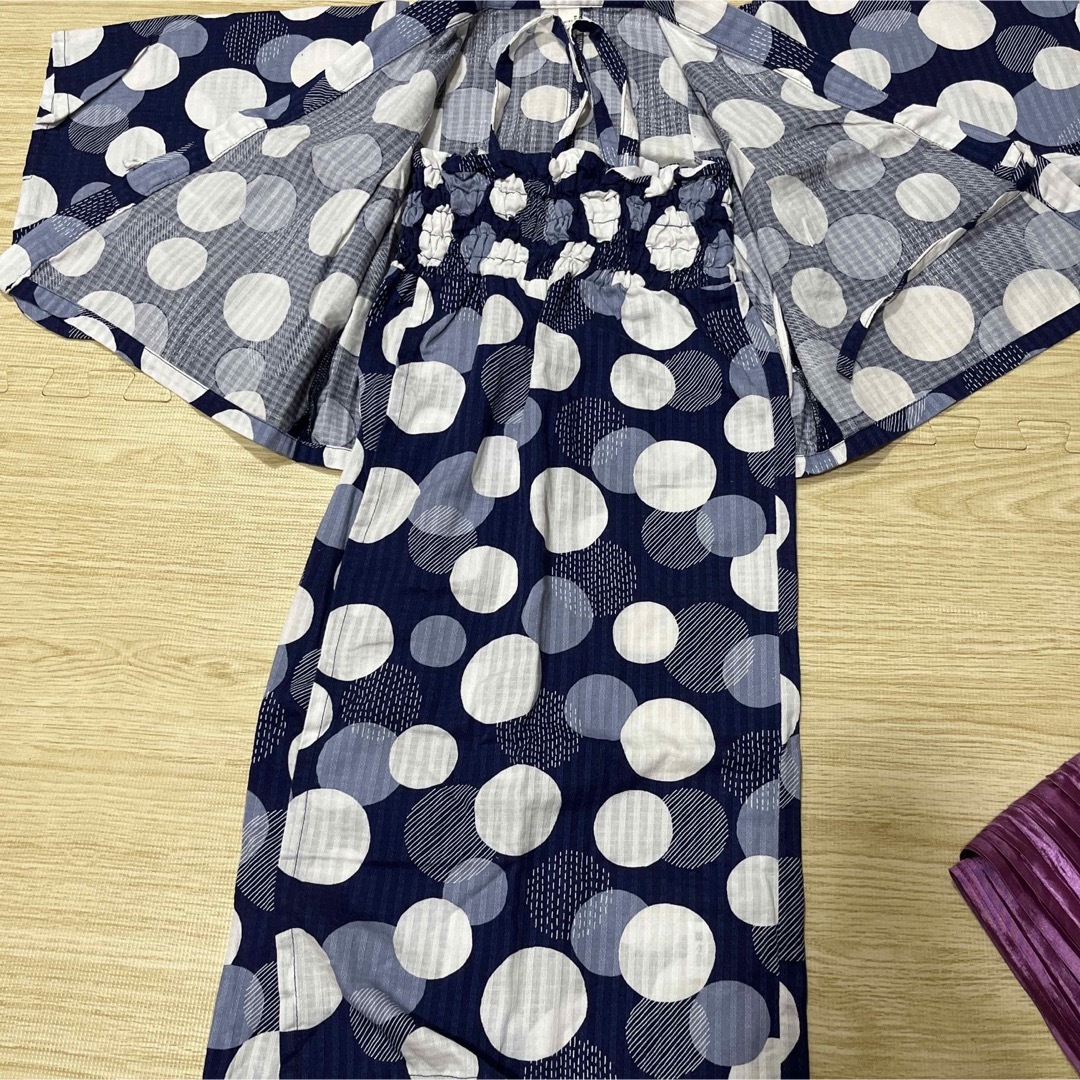 apres les cours(アプレレクール)の浴衣　アプレレクール キッズ/ベビー/マタニティのキッズ服女の子用(90cm~)(甚平/浴衣)の商品写真