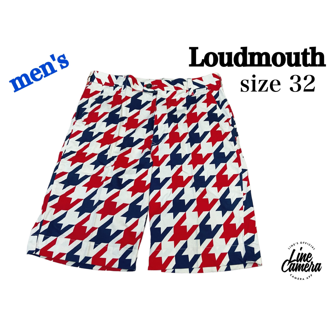 Loudmouth(ラウドマウス)のLoudmouth ラウドマウス　パンツ　ハーフパンツ　メンズ32  総柄 スポーツ/アウトドアのゴルフ(ウエア)の商品写真