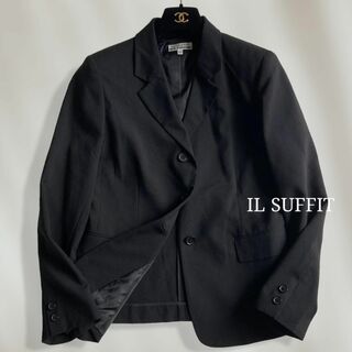 【極美品♡】　イルサフィ　上質テーラードジャケット　フォーマルジャケット　黒(テーラードジャケット)