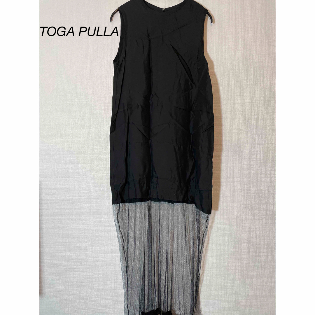 【限定色】toga pulla ロング ワンピース メッシュ toga