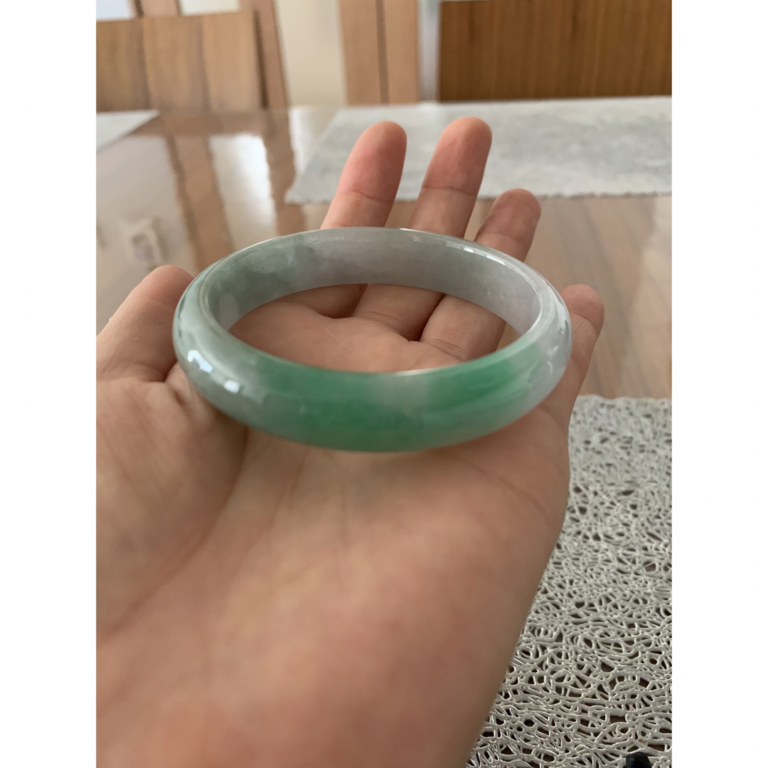 M-034 翡翠 バングル 腕輪 開運 お守り 内径56mmの通販 by LW “shop