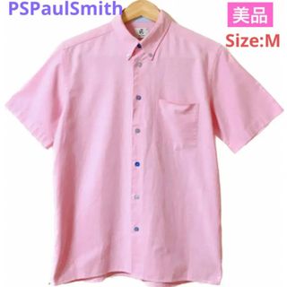 ポールスミス(Paul Smith)のPSポールスミス　ボタンダウン　半袖　シャツ　ピンク　PaulSmith(シャツ)