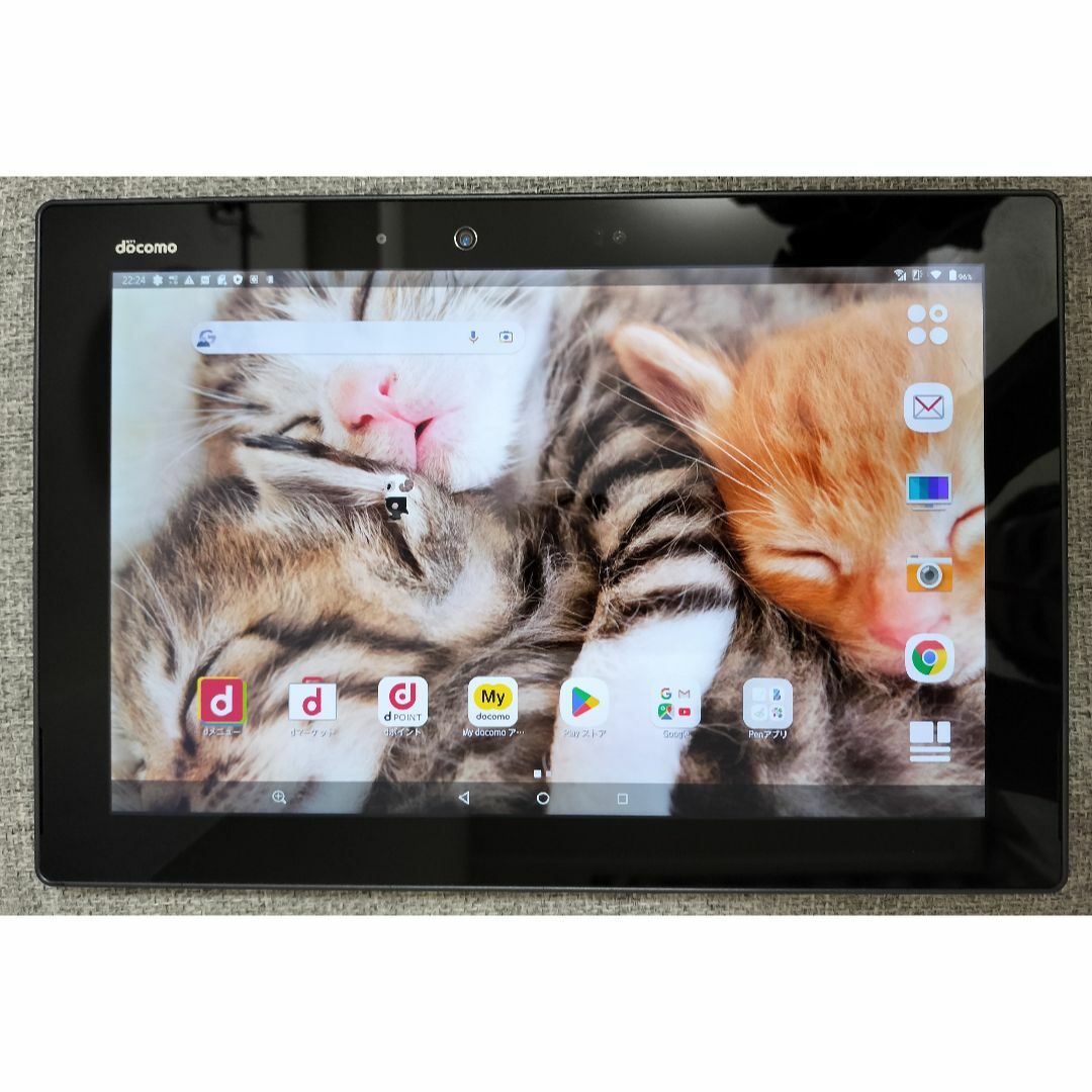 arrows Tab FK ブラック SIMロック解除 Android 9   タブレット