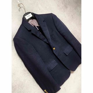 THOM BROWNE - 【THOM BROWNE】定価約80%OFF ネイビーブレザー 金