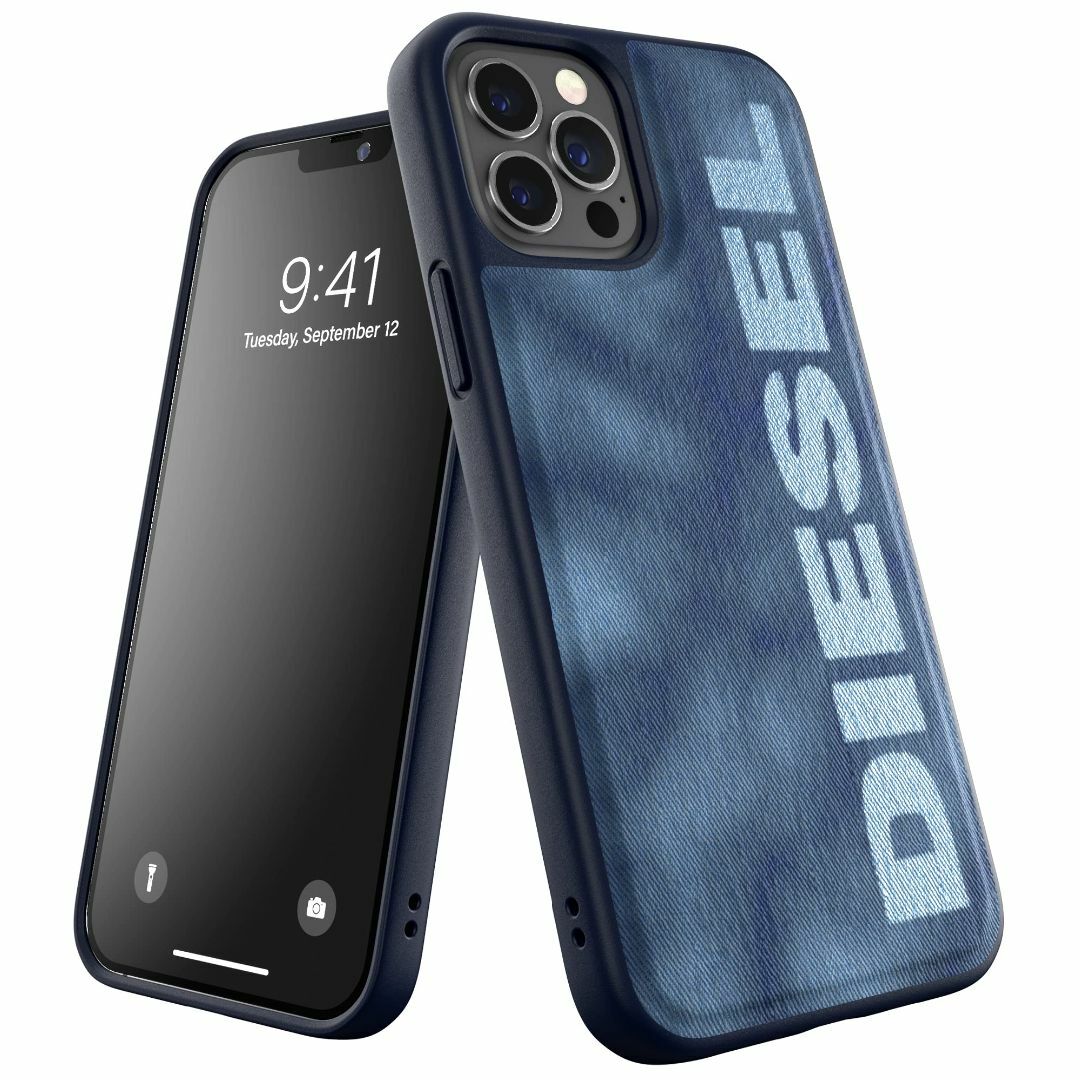 【色: ブルー/ホワイト】DIESEL iPhone12 Pro Max ケース