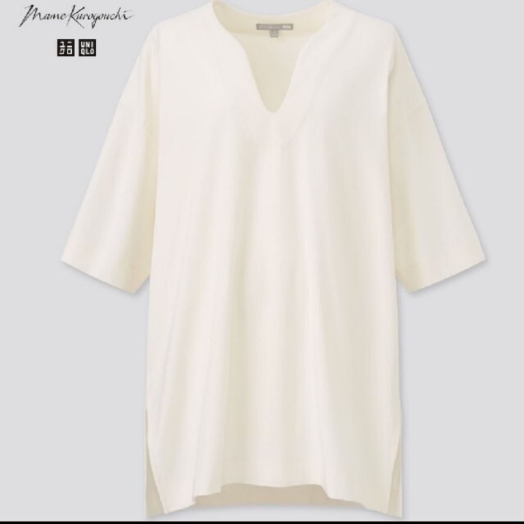 UNIQLO(ユニクロ)のユニクロ マメクロゴウチ エアリズムコットンオーバーサイズT レディースのトップス(Tシャツ(半袖/袖なし))の商品写真