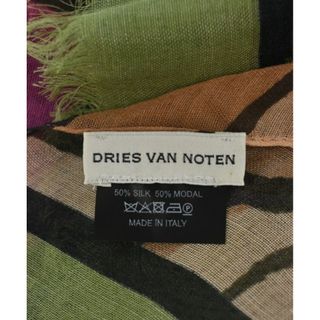 DRIES VAN NOTEN ストール - 茶x紺等(総柄)