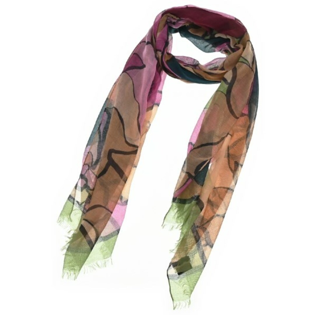DRIES VAN NOTEN ストール - 茶x紺等(総柄) | tradexautomotive.com
