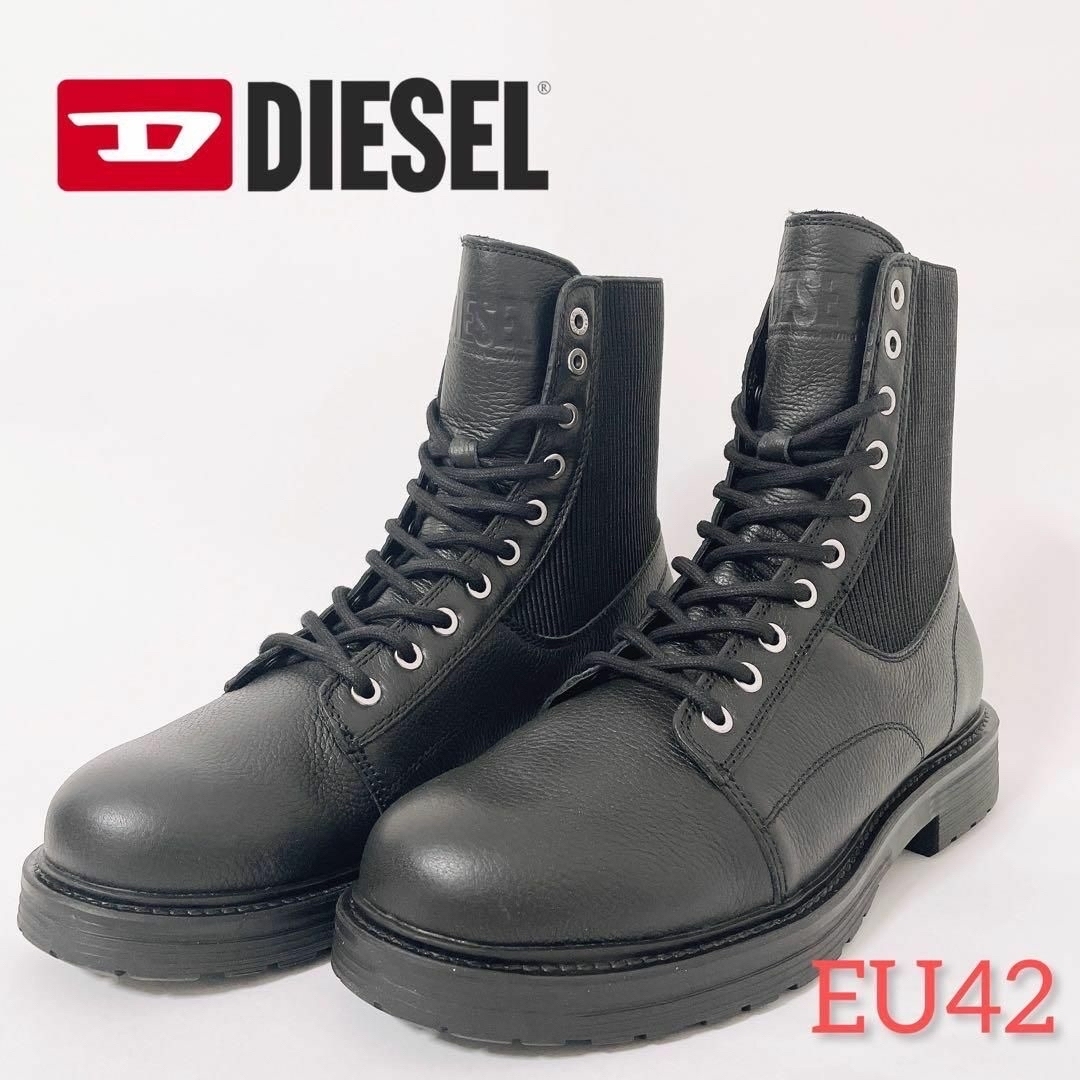 DIESEL(ディーゼル)の★定価47300★DIESEL(ディーゼル) メンズ  ワークブーツ EU42 メンズの靴/シューズ(ブーツ)の商品写真