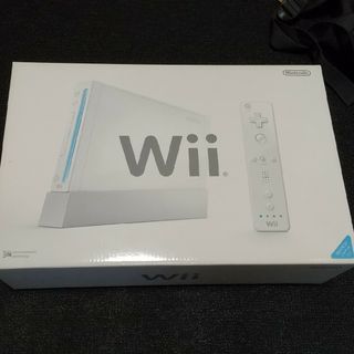 ウィー(Wii)のnintendo wii 本体 中古 箱あり(家庭用ゲーム機本体)