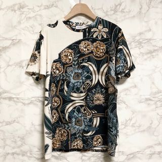 【極美品 20SS】Salvatore Ferragamo フラワー総柄Tシャツ