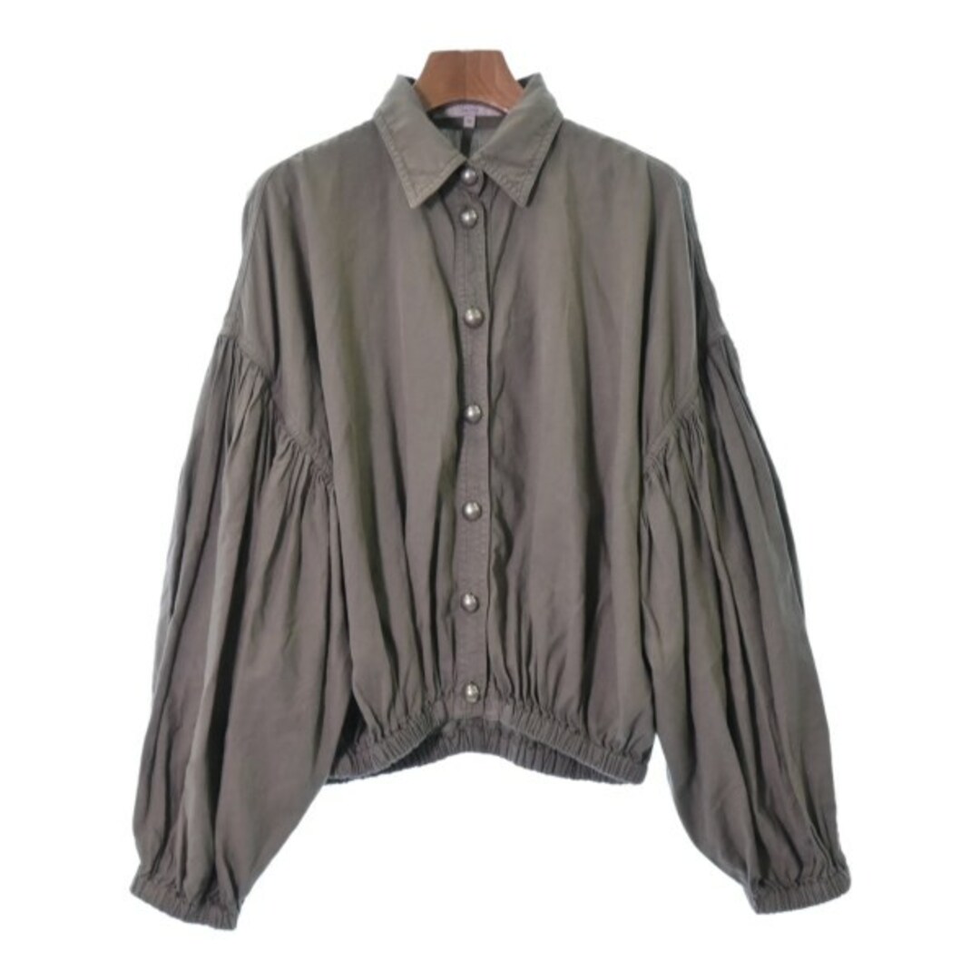 予約販売 STELLA McCARTNEY ブラウス 36(XS位) 紺x赤(ドット) 【古着