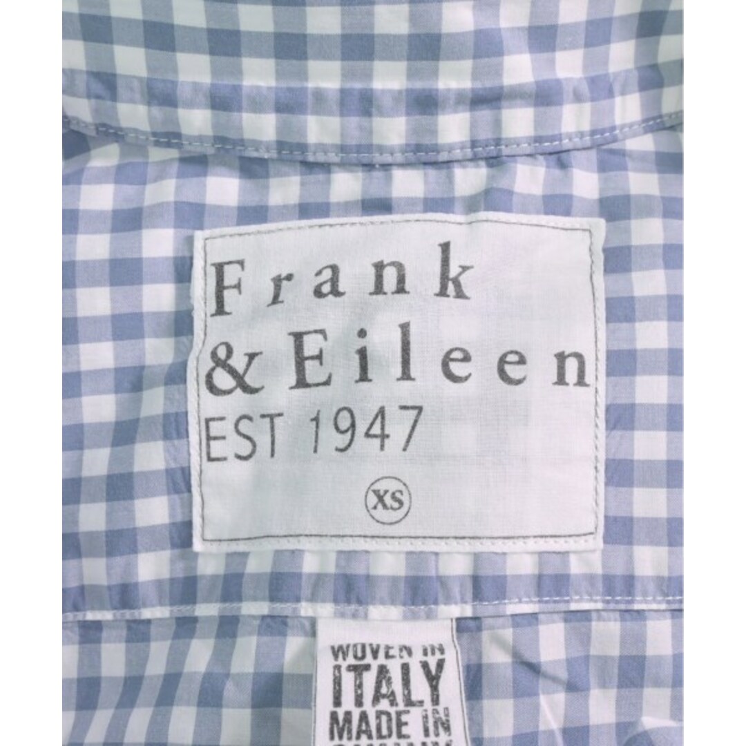 Frank&Eileen(フランクアンドアイリーン)のFrank&Eileen カジュアルシャツ XS ブルーグレーx白(チェック) 【古着】【中古】 メンズのトップス(シャツ)の商品写真