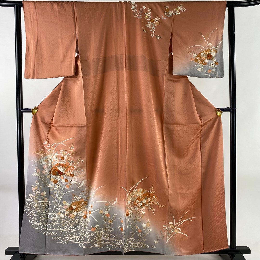 訪問着 身丈160cm 裄丈62cm 正絹 美品 秀品 - 着物