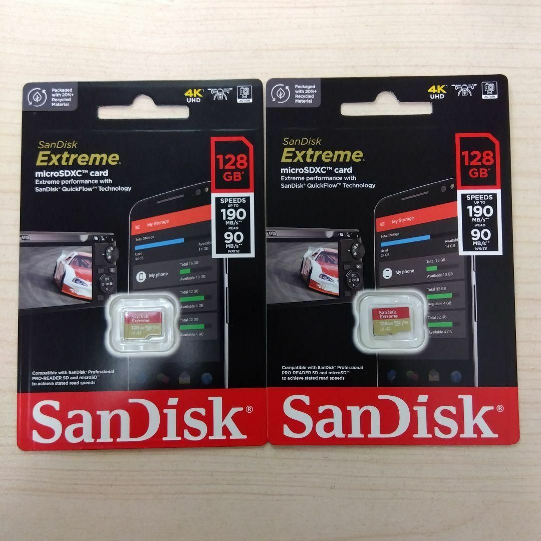 【匿名配送】サンディスク Sandisk　microSDカード　128GB ２枚 | フリマアプリ ラクマ