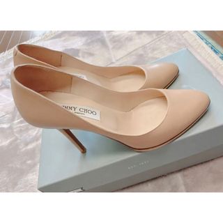 JIMMY CHOO - ジミーチュウ ベージュ パンプス 37 24 ハイヒール JIMMY CHOO - ジミーチュウ ベージュ パンプス 37 24 ハイヒール