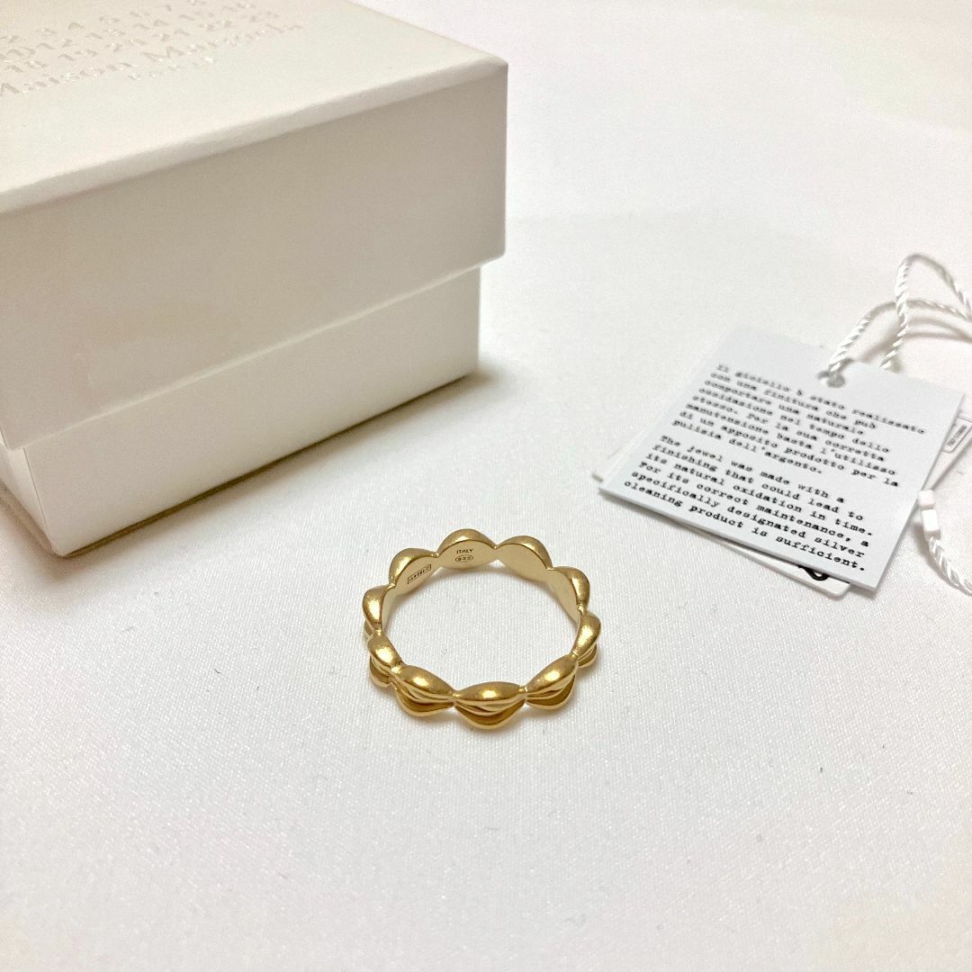 新品 6 マルジェラ 23ss タイムレスリング 指輪 金 5198 | www