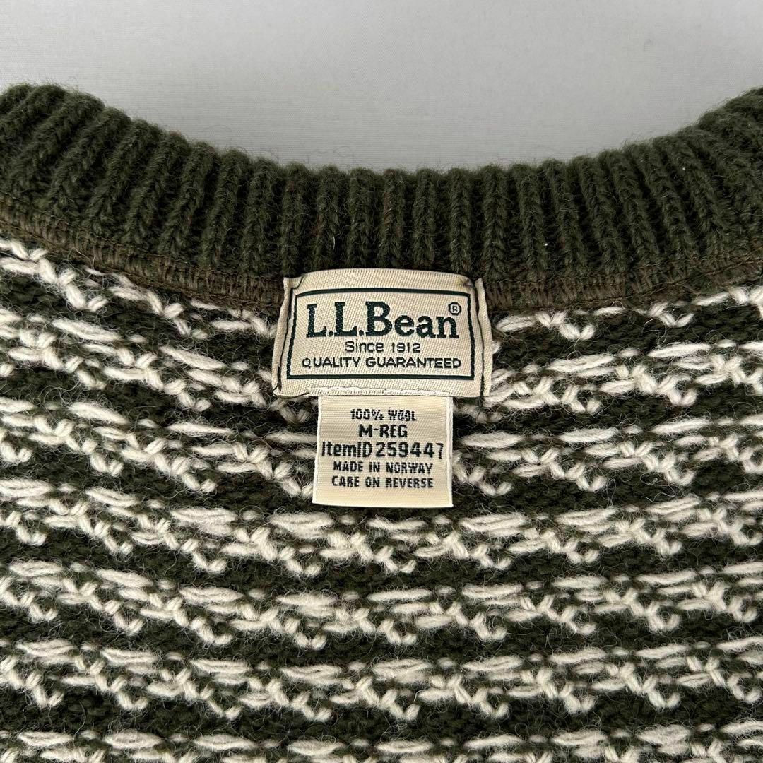 llbean エルエルビーン　バーズアイニット　ノルウェー　90s 00s 希少