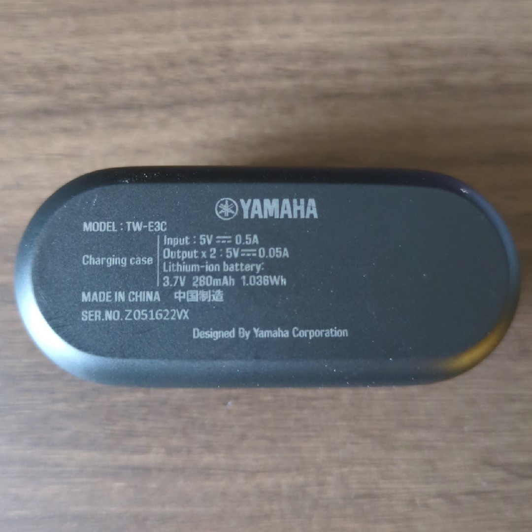 ヤマハ(ヤマハ)のYamaha TW-E3C (B) 黒　Bluetoothイヤホン スマホ/家電/カメラのオーディオ機器(ヘッドフォン/イヤフォン)の商品写真