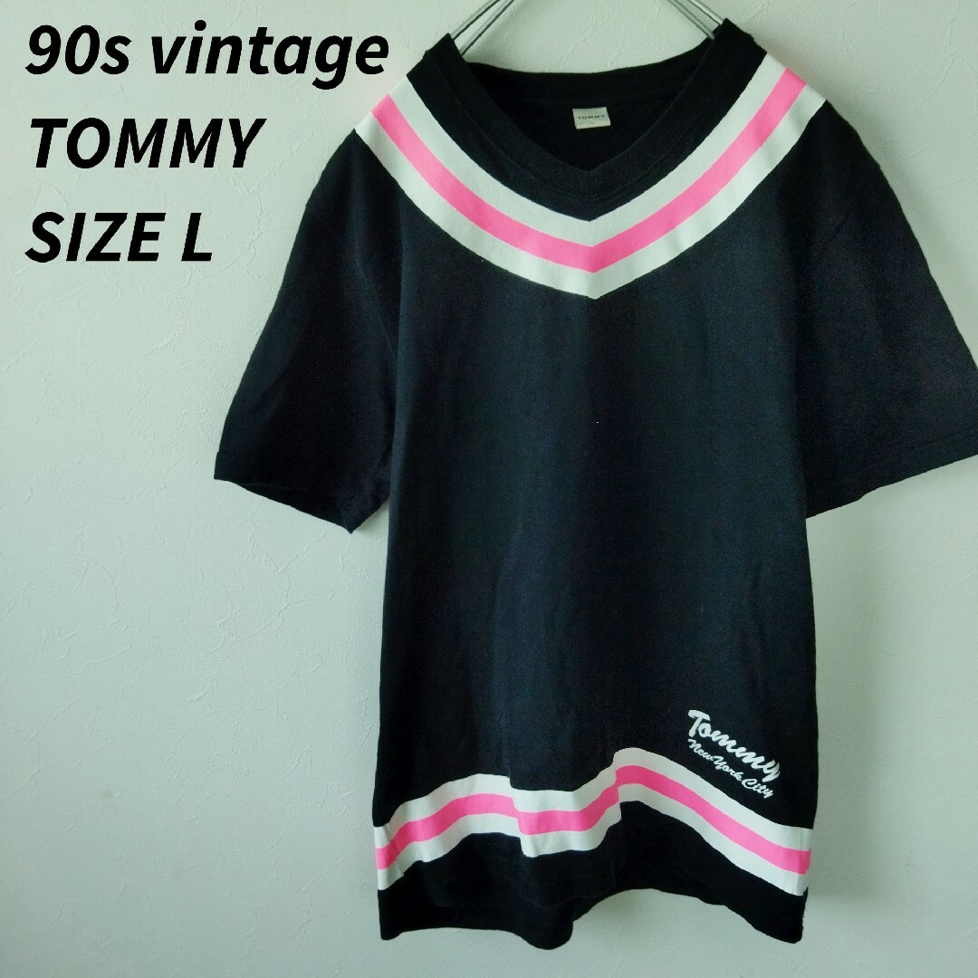 TOMMY(トミー)の美品　TOMMY Ｔシャツ　ティーシャツ　ビッグロゴ メンズのトップス(Tシャツ/カットソー(半袖/袖なし))の商品写真