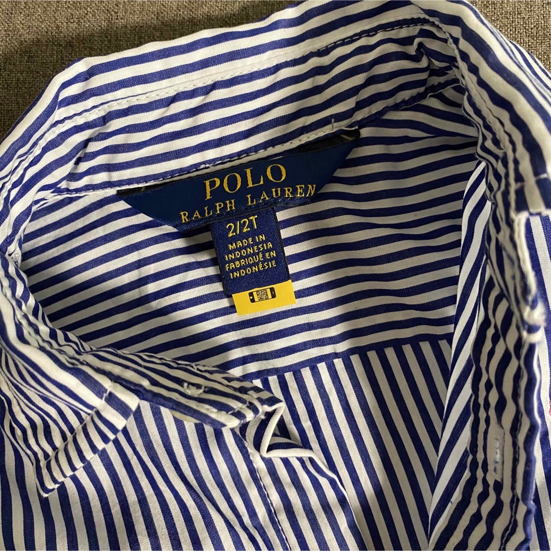 POLO RALPH LAUREN(ポロラルフローレン)のPOLO Ralph Lauren 2Tラルフローレン シャツワンピース キッズ/ベビー/マタニティのキッズ服女の子用(90cm~)(ワンピース)の商品写真