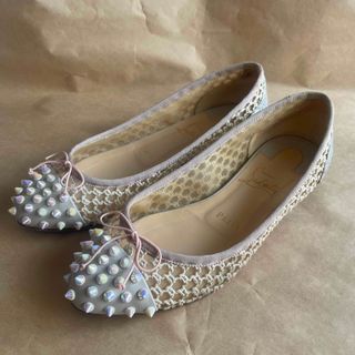 ルブタン(Christian Louboutin) スタッズ バレエシューズ(レディース