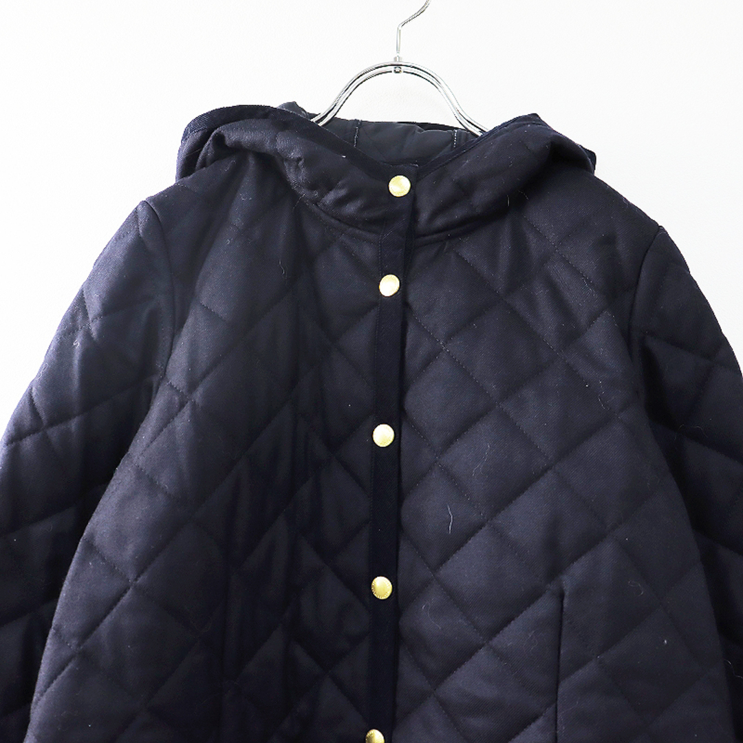 Traditional Weatherwear トラディショナルウェザーウェア ARKLEY HOOD LONG ウールキルティングコート  36/ネイビー【2400013456791】