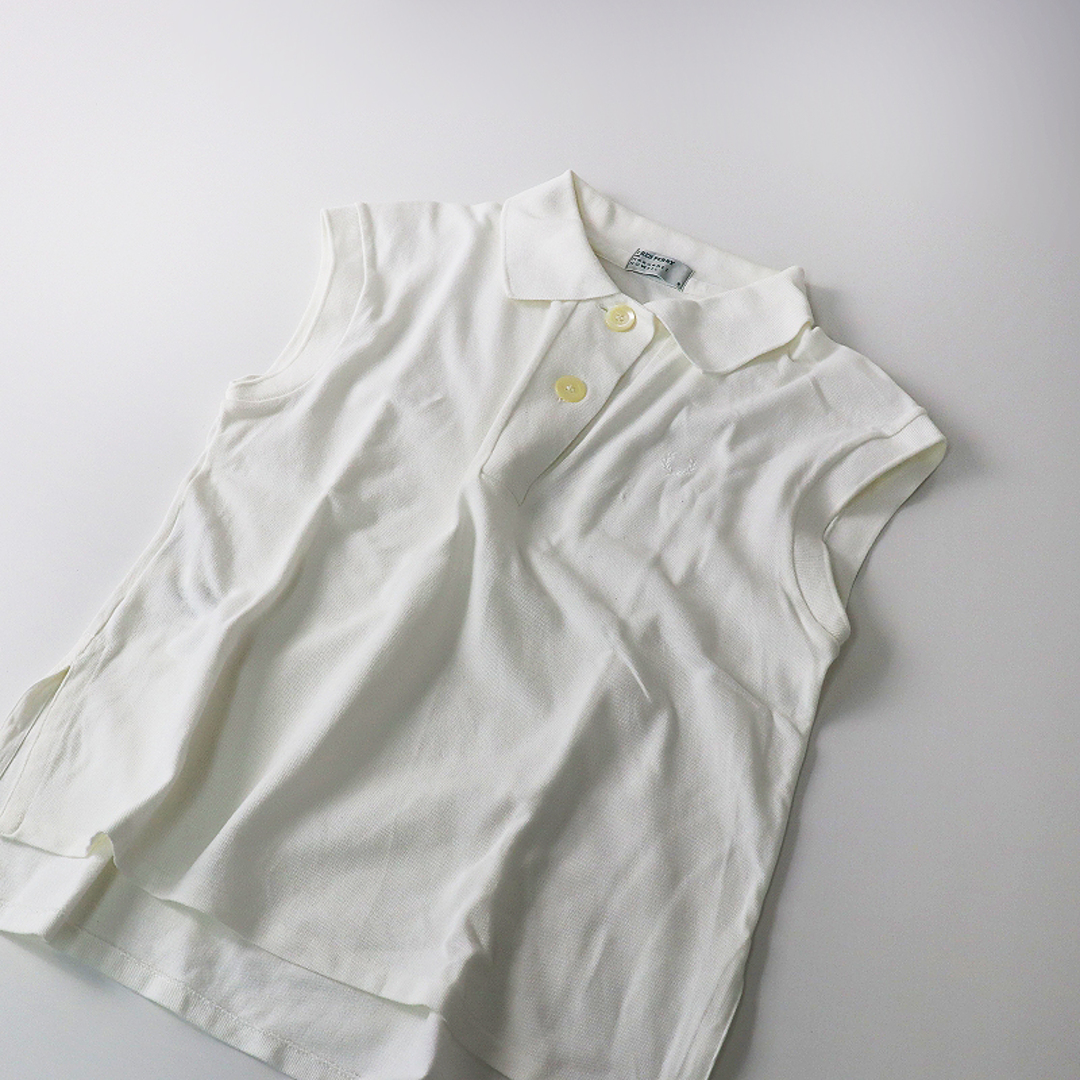 FRED PERRY FOR MARGARET HOWELL フレッドペリー マーガレットハウエル PIQUE SHIRT ノースリーブ ポロシャツ 8/ホワイト【2400013460743】 | フリマアプリ ラクマ