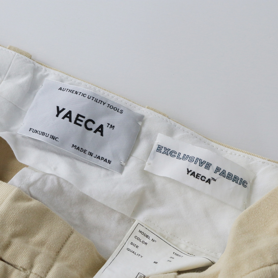 YAECA ヤエカ 15657 CHINO CLOTH PANTS コットンチノクロスパンツ 29/ベージュ【2400013461290】