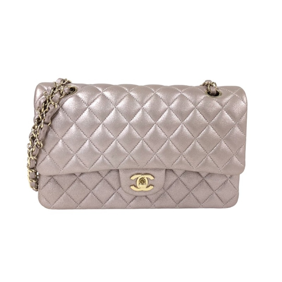 シャネル CHANEL マトラッセ25 A01112 ピンク ゴールド金具 メタリック