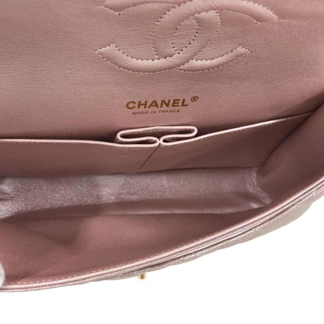シャネル CHANEL マトラッセ25 A01112 ピンク ゴールド金具 メタリック
