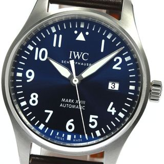 インターナショナルウォッチカンパニー(IWC)のIWC IWC SCHAFFHAUSEN IW327010 パイロットウォッチ マークXVIII デイト 自動巻き メンズ 美品 箱・保証書付き_766308(腕時計(アナログ))