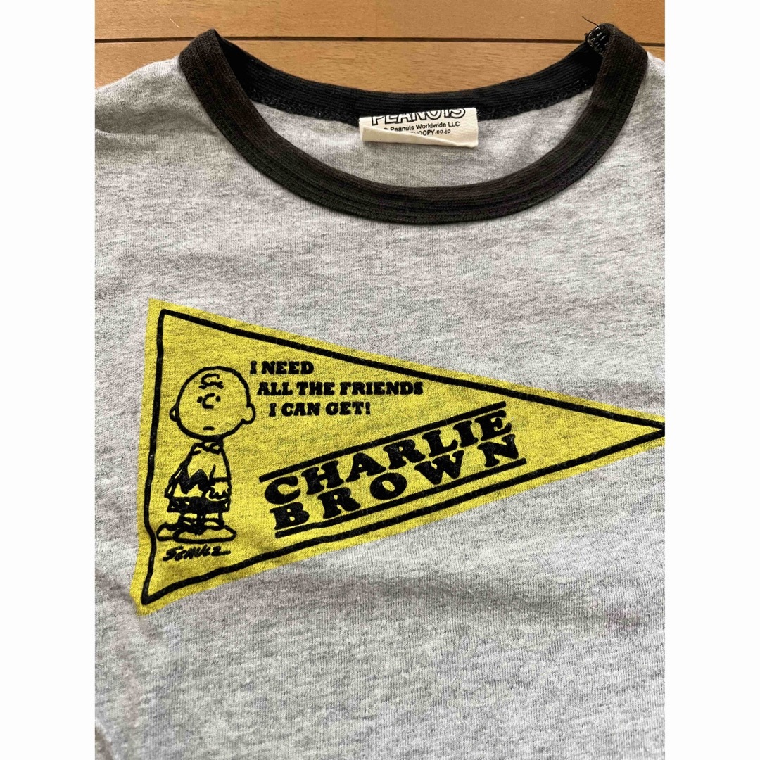 SNOOPY(スヌーピー)のSNOOPY スヌーピー　チャーリーブラウン　キッズTシャツ　130 キッズ/ベビー/マタニティのキッズ服男の子用(90cm~)(Tシャツ/カットソー)の商品写真