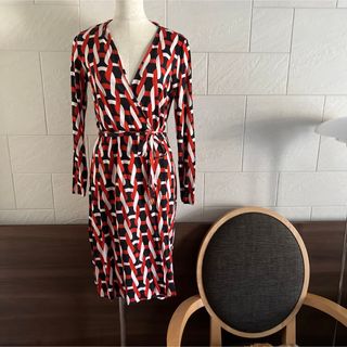 ダイアンフォンファステンバーグ(DIANE von FURSTENBERG)のDIANE VON FURSTENBERG ラップワンピース(ひざ丈ワンピース)