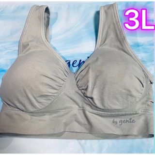 ジニエ(genie)のジニエブラ ♡シークレット ライトグレー3Lサイズ新品未使用(ブラ)