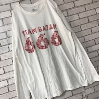 TEAM SATAN 666 長袖シャツ チェック柄 ビッグサイズ XL