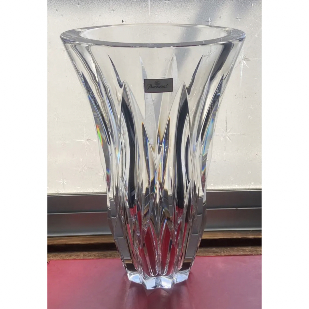 クリスタルガラスバカラ    ポリーヌ　特大サイズ　花瓶　フラワーベース