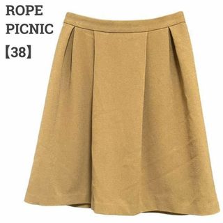 ロペピクニック(Rope' Picnic)のロペピクニック レディース【M相当】ミディ丈スカート♡レーヨン混 ブラウン(ひざ丈スカート)