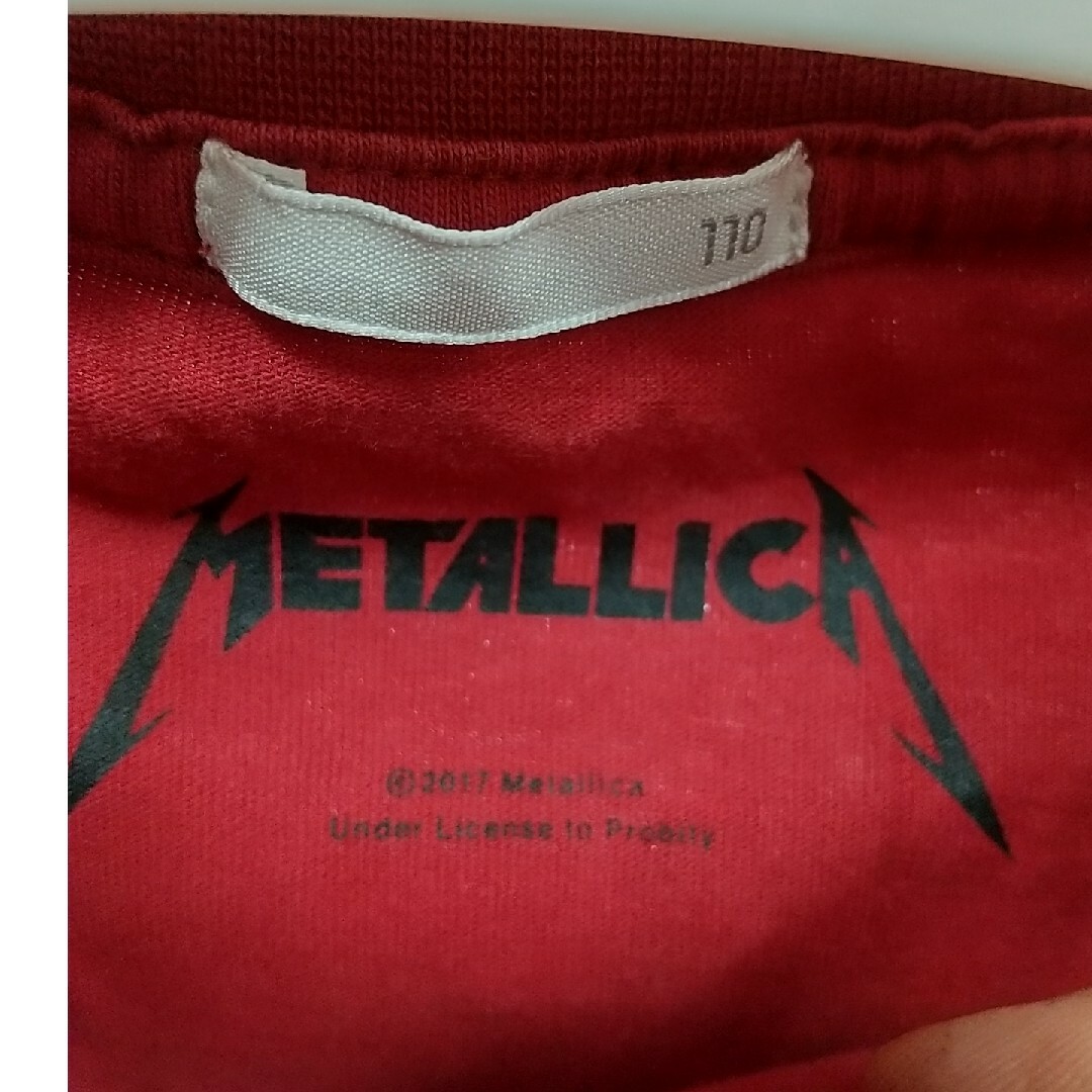 メタリカ METALLICA Tシャツ 【110】 キッズ/ベビー/マタニティのキッズ服男の子用(90cm~)(Tシャツ/カットソー)の商品写真