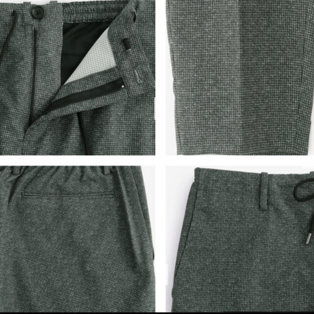 PLST(プラステ)の新品 PLST Dot Air チェックプリントトラウザーズ Men メンズのパンツ(スラックス)の商品写真