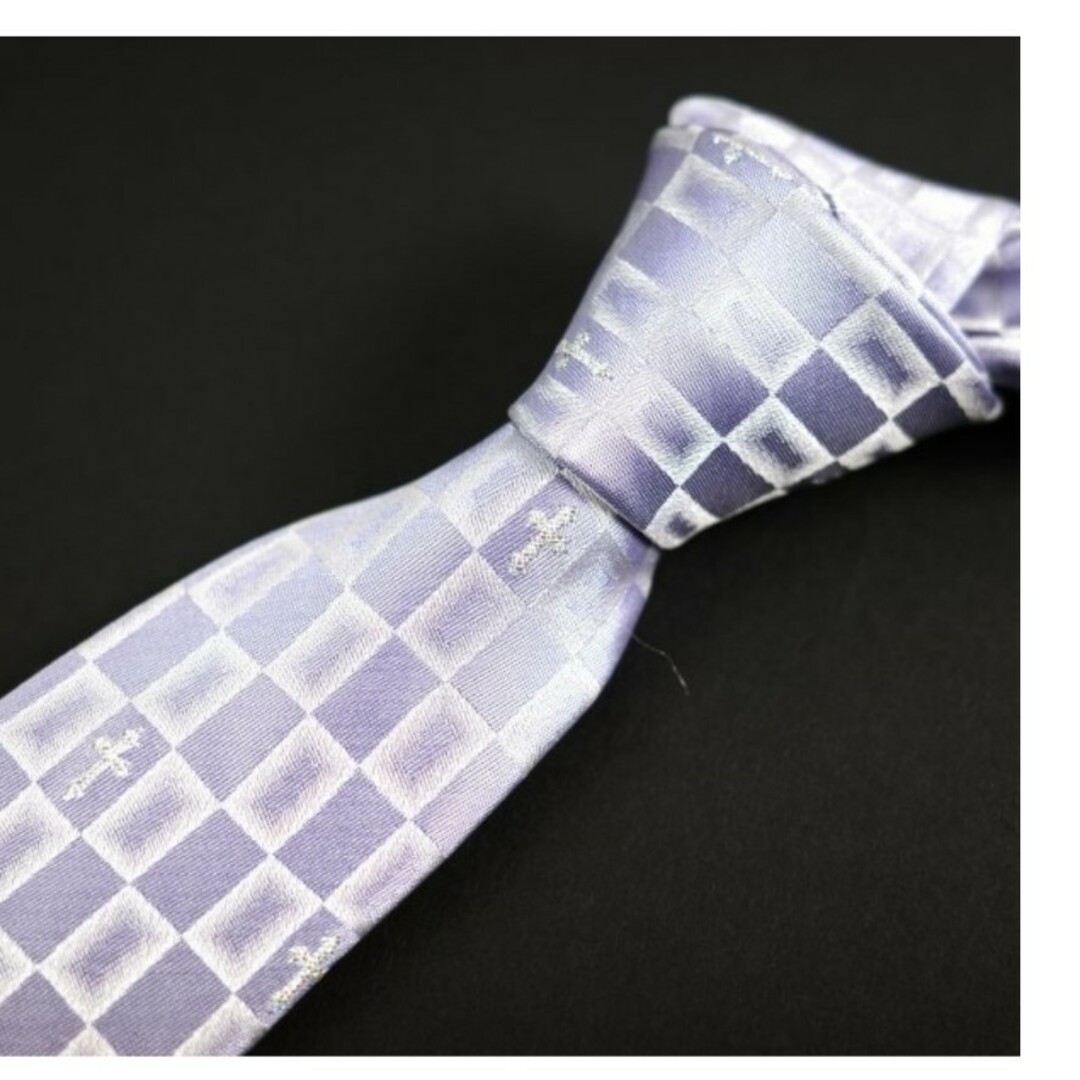BOYCOTT(ボイコット)のBOYCOTT ボイコット 日本製 シルククロス柄ネクタイ 細身 メンズのファッション小物(ネクタイ)の商品写真