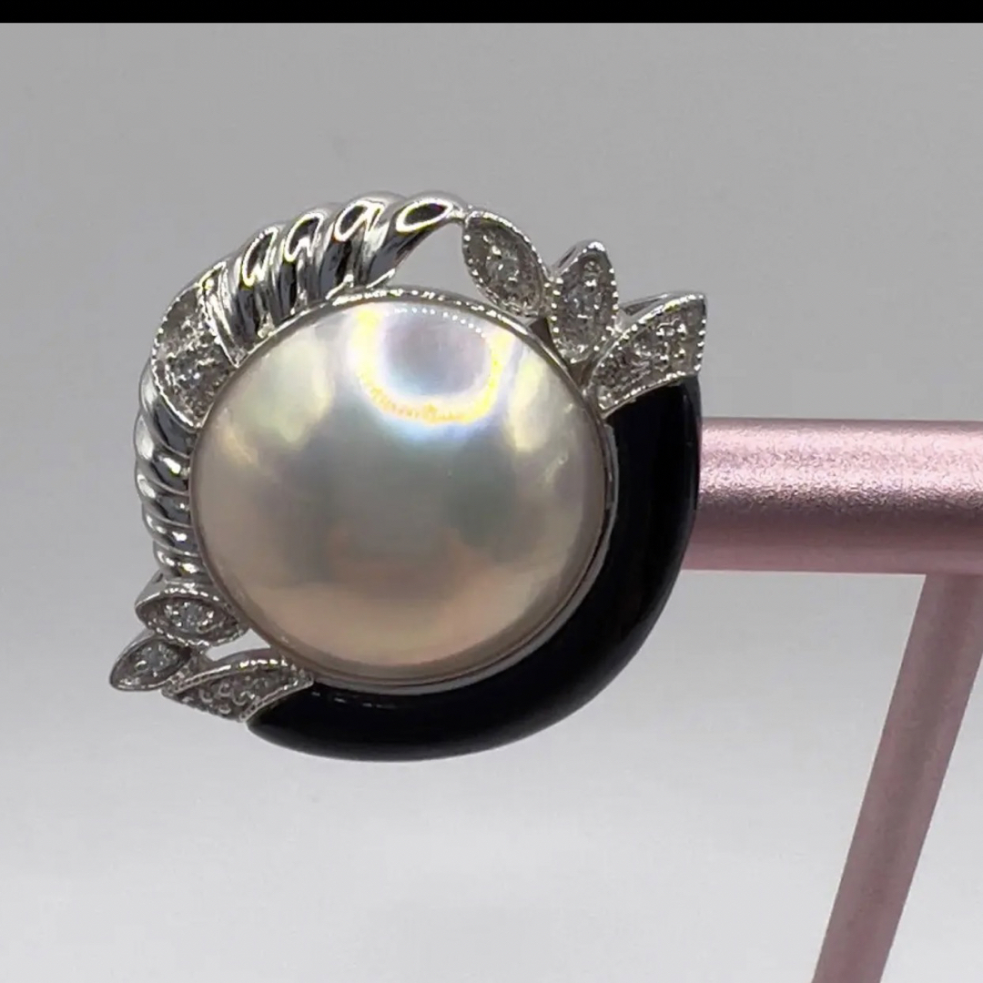 ◎✨美品✨マベパールイヤリング ダイヤモンドK14WG | www.innoveering.net