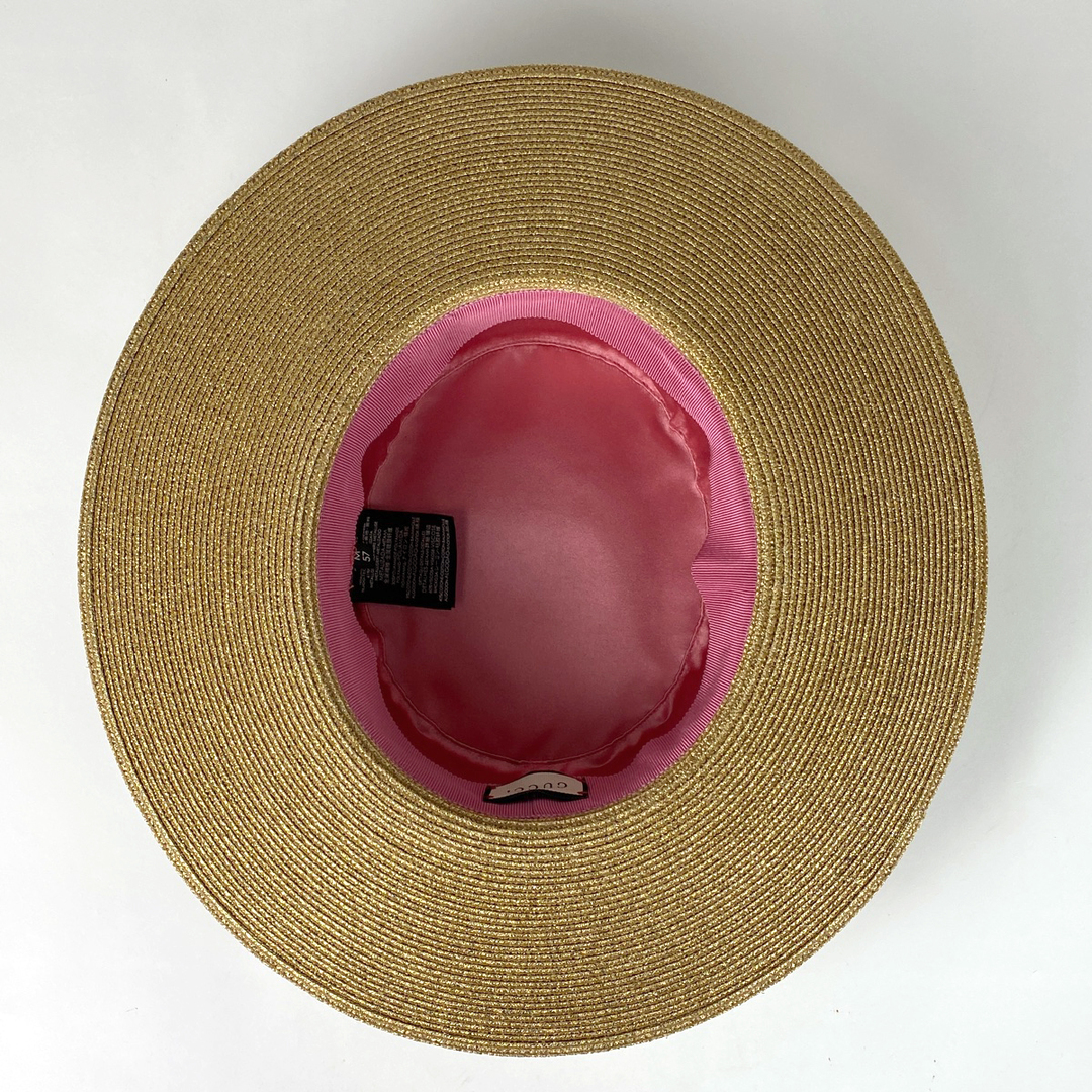 Gucci - グッチ ラメ ファブリック パピエ ハット レディース 【中古