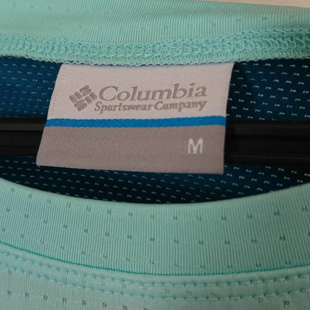 Columbia(コロンビア)の新品未使用 Columbia M 半袖 Tシャツ ライトブルー レディースのトップス(Tシャツ(半袖/袖なし))の商品写真