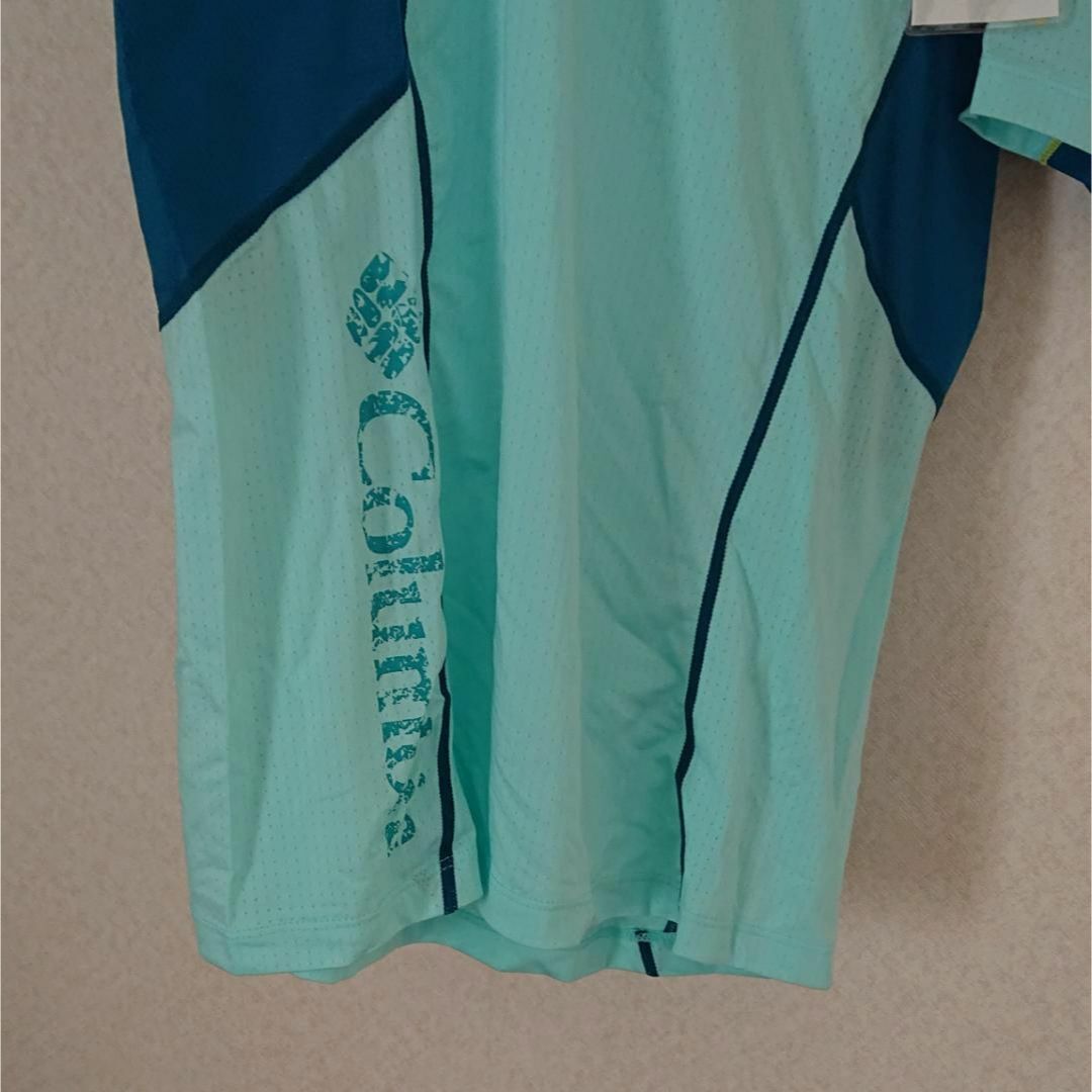 Columbia(コロンビア)の新品未使用 Columbia M 半袖 Tシャツ ライトブルー レディースのトップス(Tシャツ(半袖/袖なし))の商品写真