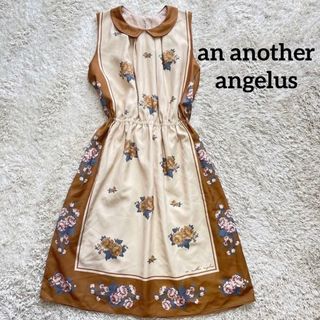 アンアナザーアンジェラス(an another angelus)のスカーフリメイク風ワンピース an another angelus 秋 花柄(ひざ丈ワンピース)