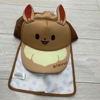 ポケモン(ポケモン)のイーブイ　キャップ　帽子　ポケモン　新品未使用タグ付き　耳付き　日除け　モンポケ(帽子)