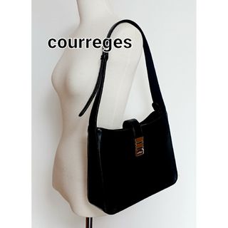 【匿名配送】Courreges クレージュ　ショルダーバッグ　ハンドバッグ　黒