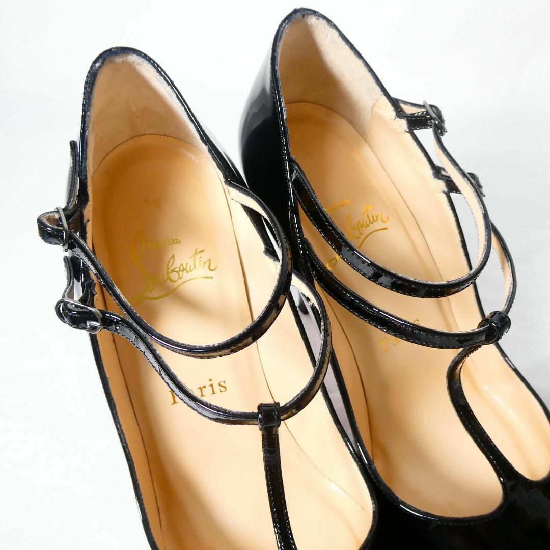 極美品 Christian Louboutin エナメル ハイヒール パンプス